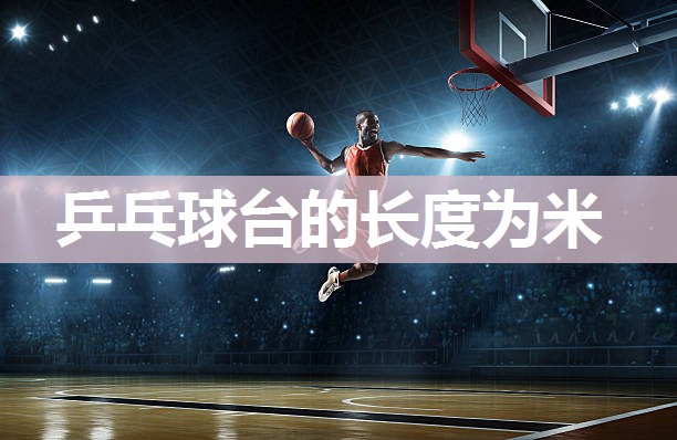 乒乓球台的长度为米