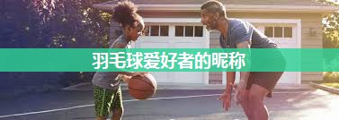羽毛球爱好者的昵称