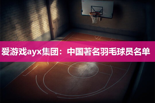 爱游戏ayx集团：中国著名羽毛球员名单