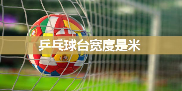 乒乓球台宽度是米