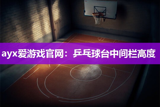 乒乓球台中间栏高度